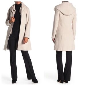 Soia & Kyo wool double breasted Merel porcelain wool blended coat - size XL NWT